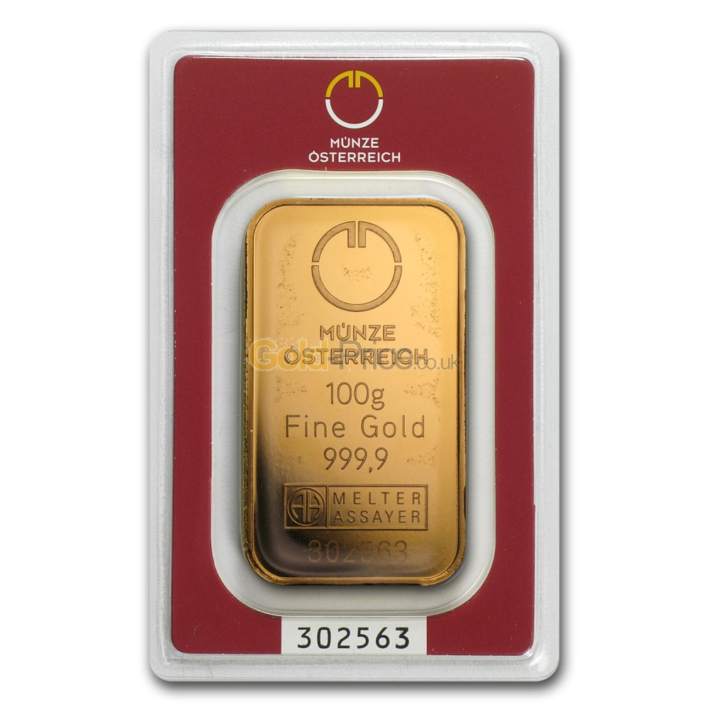 Gold bar price comparison Buy 100 grams gold