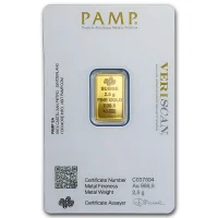 2,5 grams Gold Bullion Bars for Sale