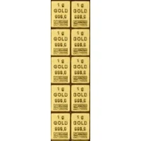Gold CombiBar 10 x 1g Buy Gold CombiBars
