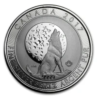 Canadian Grey Wolf Silver Coins for Sale